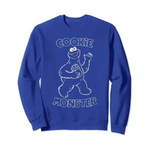 Bue Cookie Monster Eyes Sweatshirt Sweatshirt