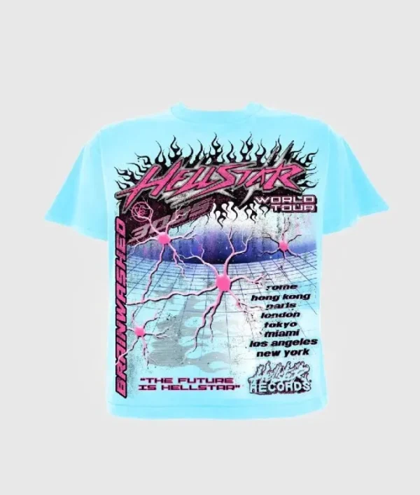 Best The Hellstar Neuron Tour T-Shirt Blue