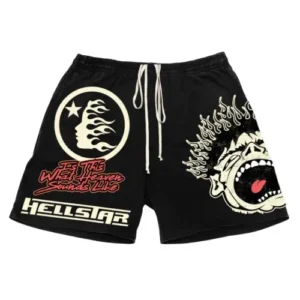 Hellstar For Flame Black Shorts