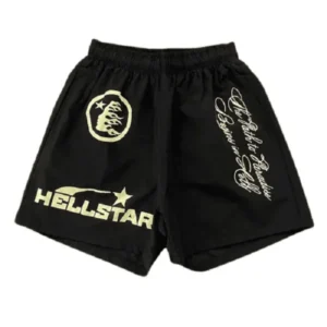 The Hellstar Yellow logo Shorts