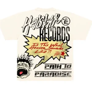 Best Hellstar Studios Records T-Shirt Cream