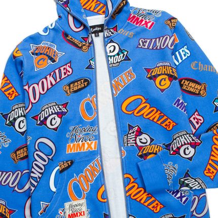 Full Clip All Over Print Zip Hoodie