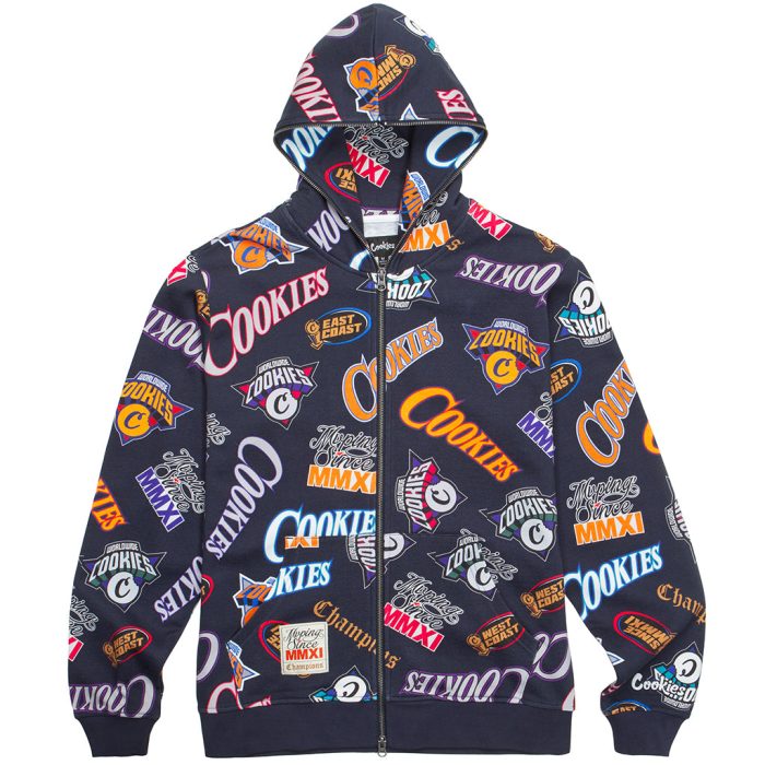 Full Clip All Over Print Zip Hoodie