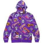 Full Clip All Over Print Zip Hoodie