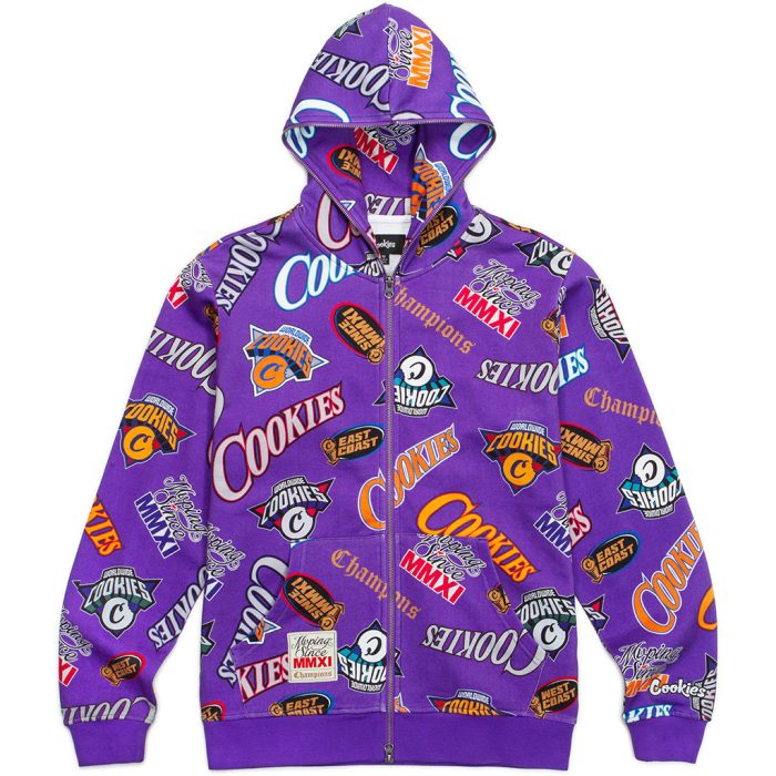 Full Clip All Over Print Zip Hoodie